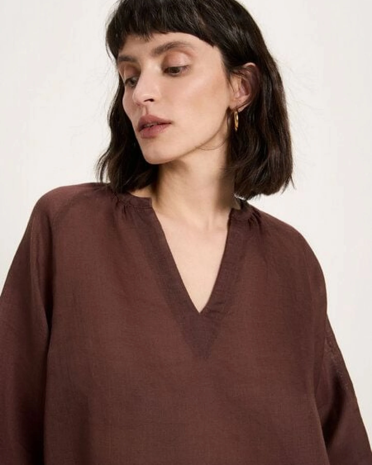 LANIUS Bluse aus Ramie – Ansicht 4