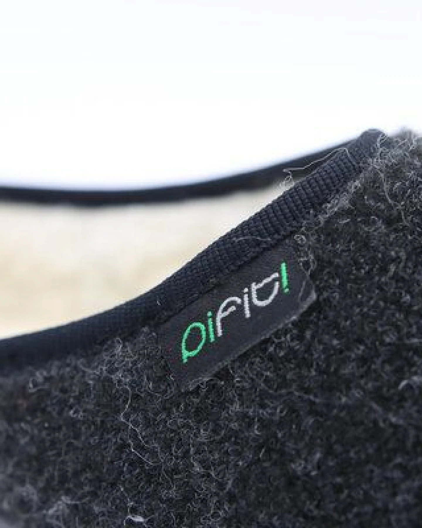 pifit! Pantoffel cosy mit Barfußgefühl aus Wollstoff, schwarz, 32101-1, gefüttert mit 100% Schurwolle – Ansicht 3