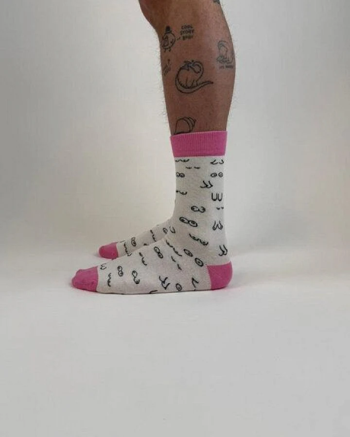 ettics STUDIO sock AOP boobs