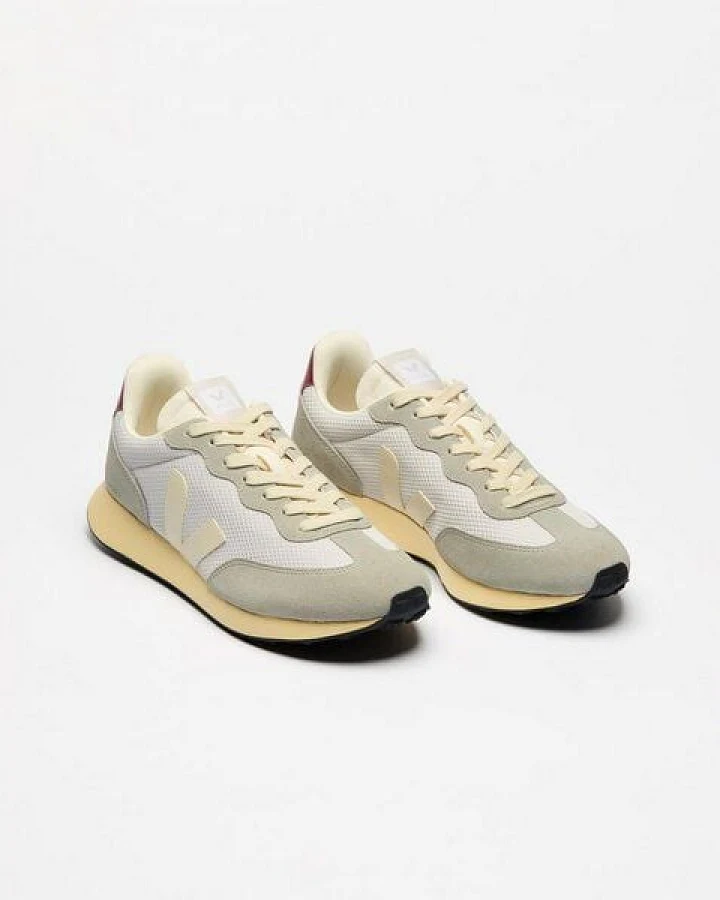 Veja Damen-Sneaker Rio Branco II Alveomesh Light Grey Pierre Marsala