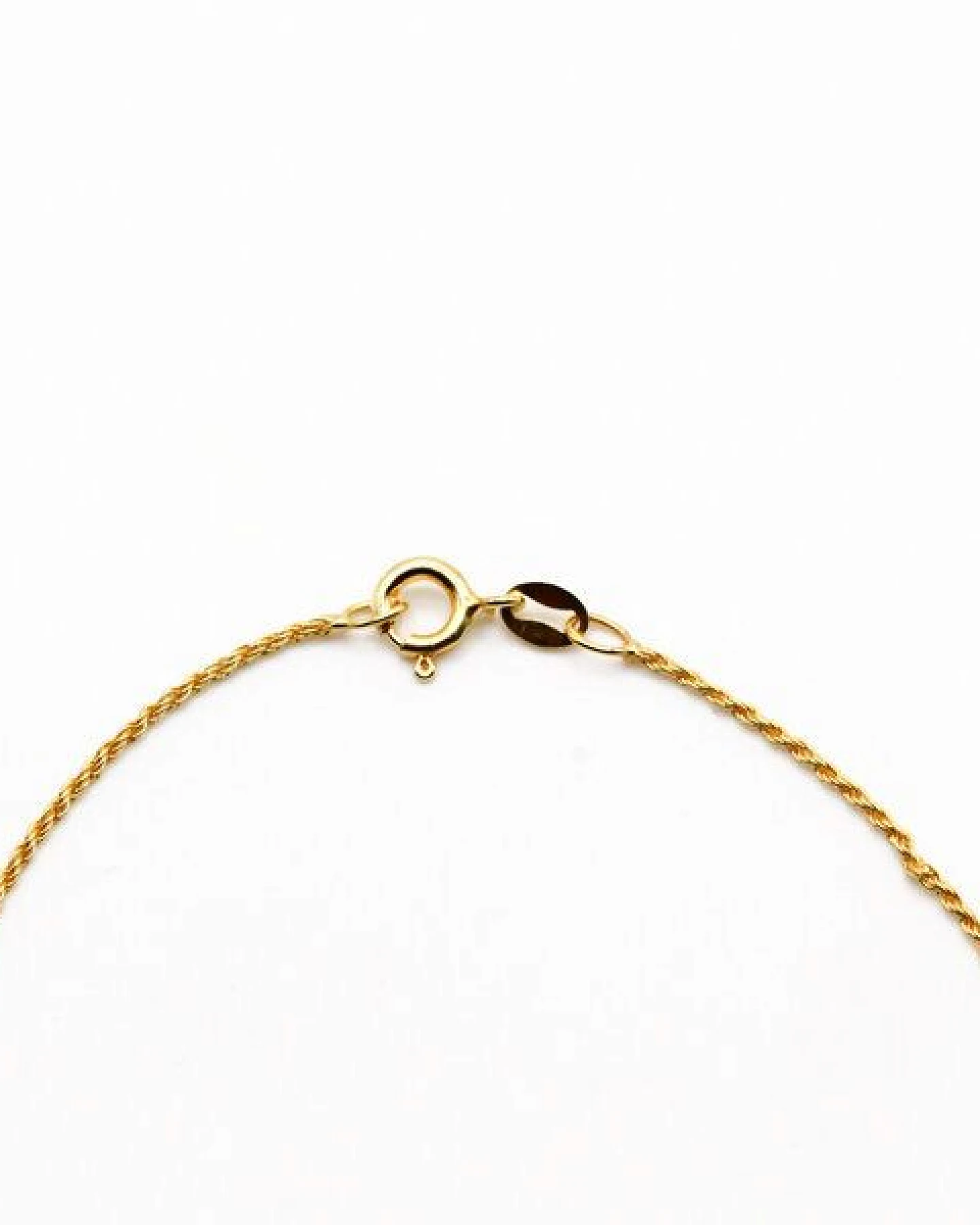 juni Feine Kordel Halskette Gold Vermeil 45cm - hergestellt in Deutschland – Ansicht 3