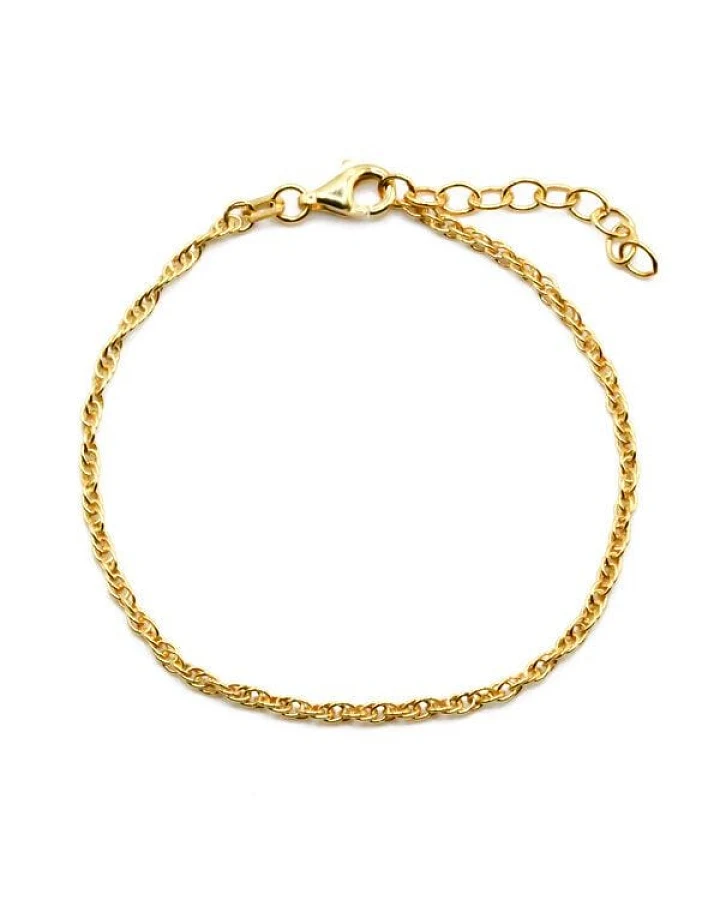 juni Doppelanker Armband Gold