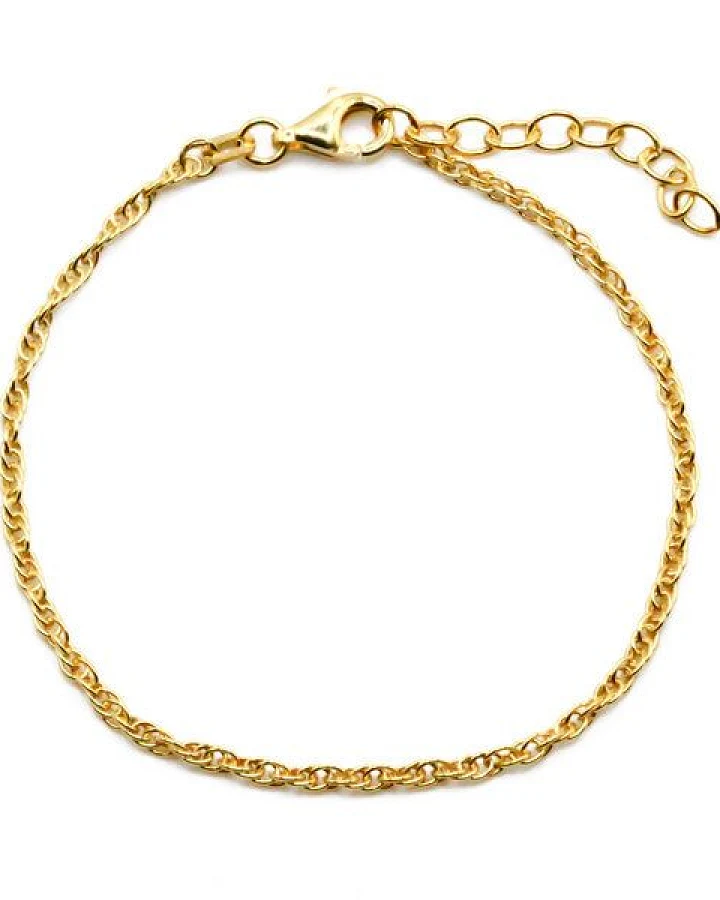 juni Doppelanker Armband Gold
