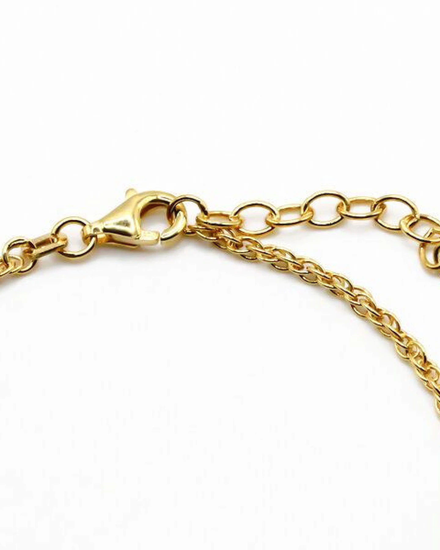 juni Doppelanker Armband Gold – Ansicht 3