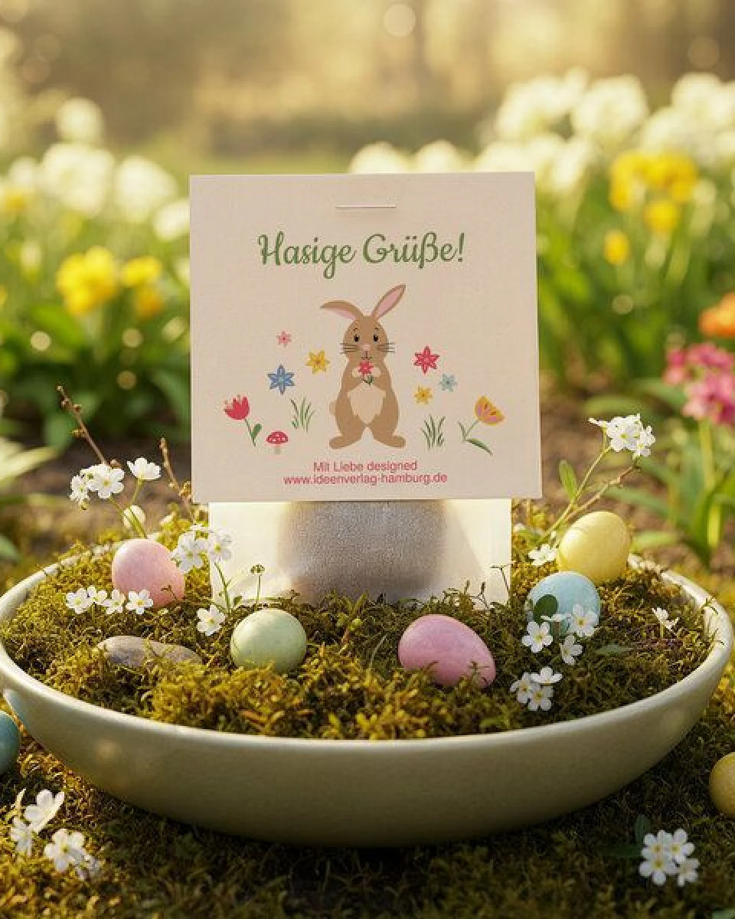 Ideenverlag Hamburg 10 „Hasige Grüße“ Samenbomben im Tütchen mit Wildblumensaatgut – Ansicht 2