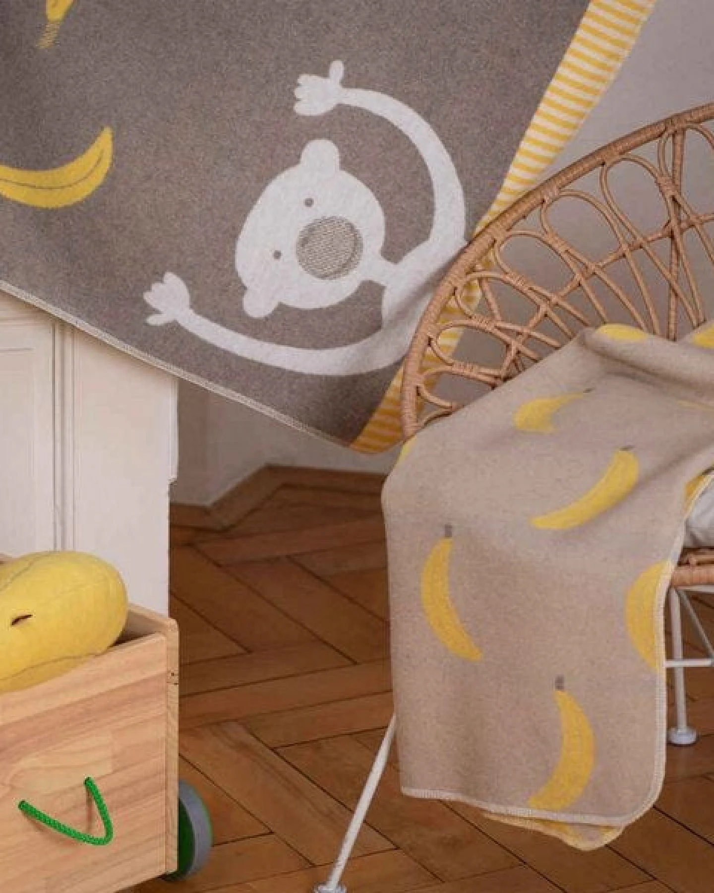 David Fussenegger Babydecke Banana Breeze aus Recycling-Baumwolle, 70 x 90 cm – Ansicht 3