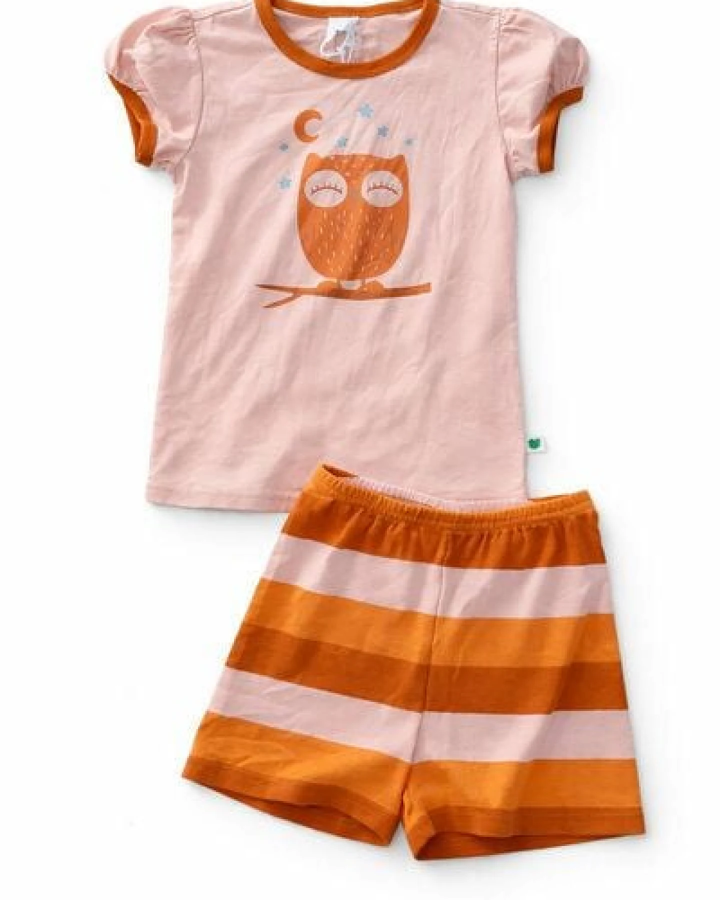 Fred's World by Green Cotton "Green Cotton" Schlafanzug Shorty Eule – Ansicht 2