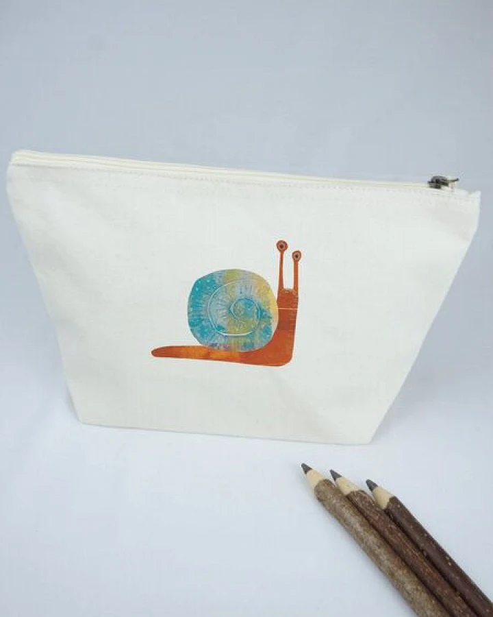 Meladi Accessoire-Tasche aus Biobaumwolle - Größe S Schnecke
