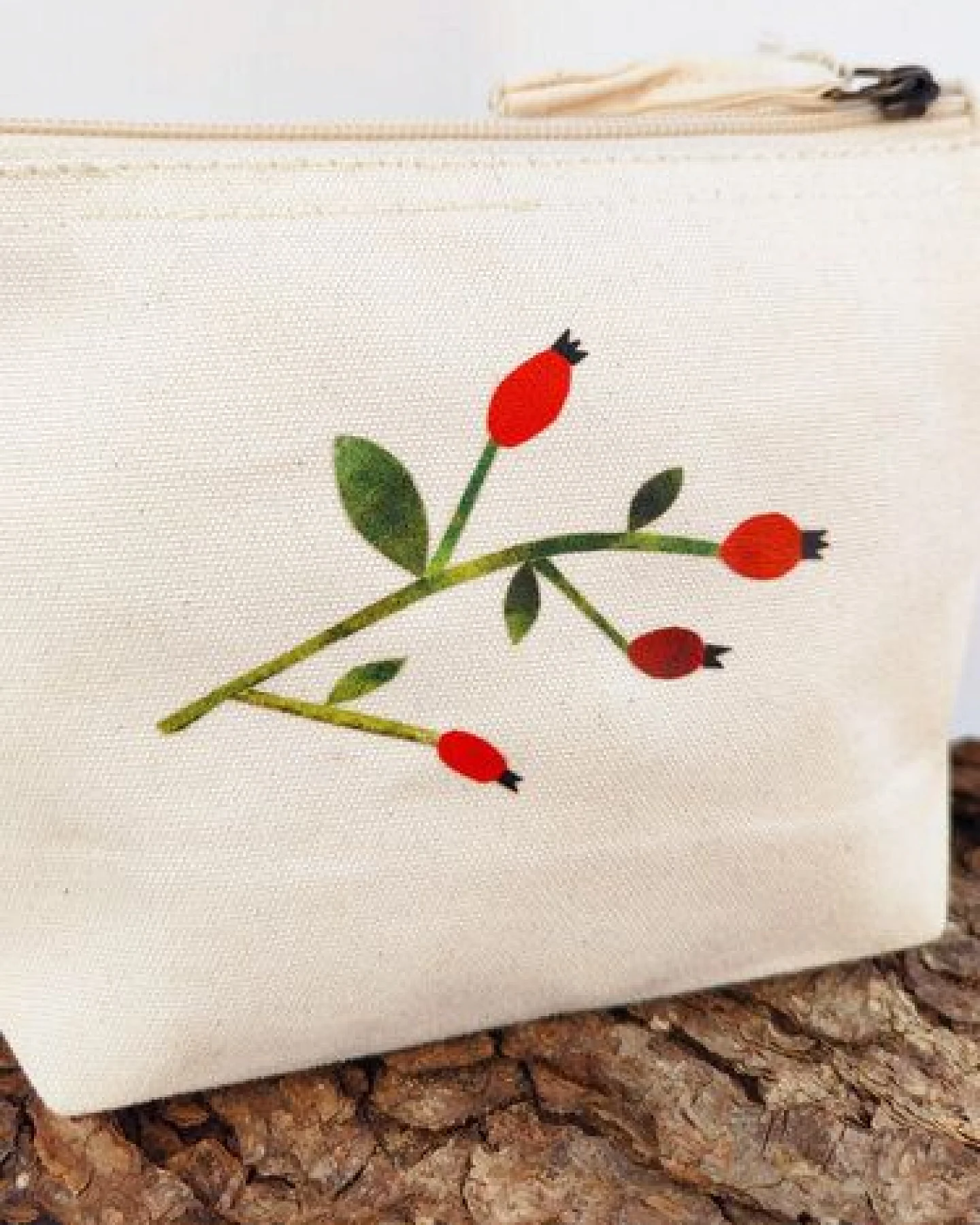 MELAdi Accessoire-Tasche aus Biobaumwolle - Größe S Hagebutte – Ansicht 3