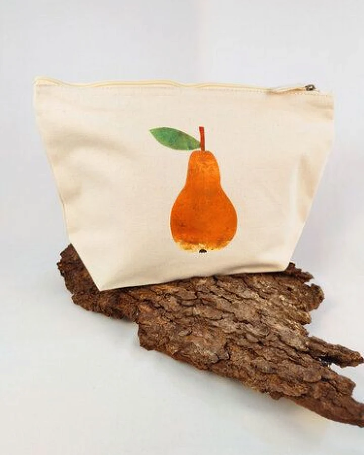 MELAdi Accessoire-Tasche aus Biobaumwolle - Größe L Birne