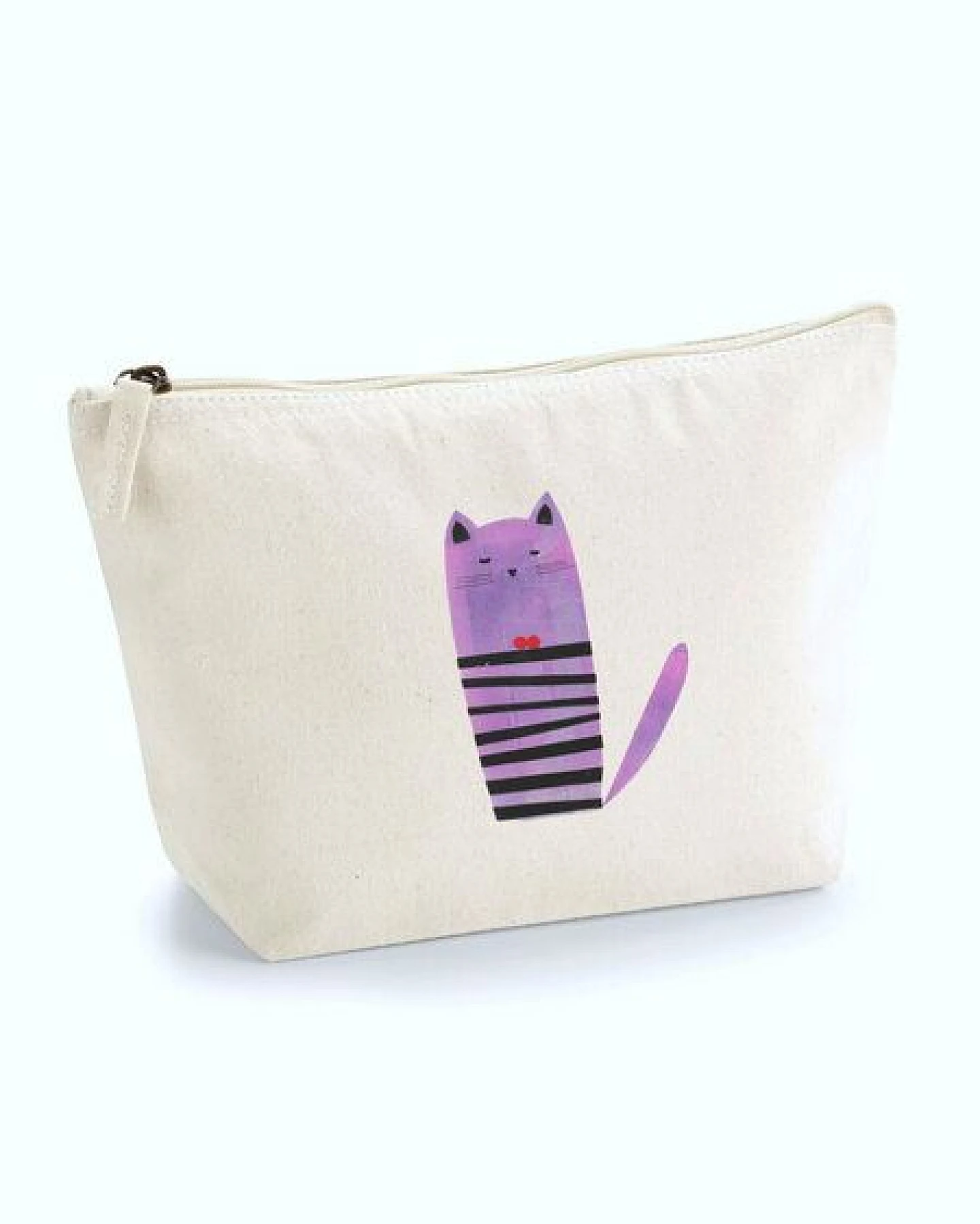 Meladi Accessoire-Taschen aus Biobaumwolle - Größe M Katze – Ansicht 2