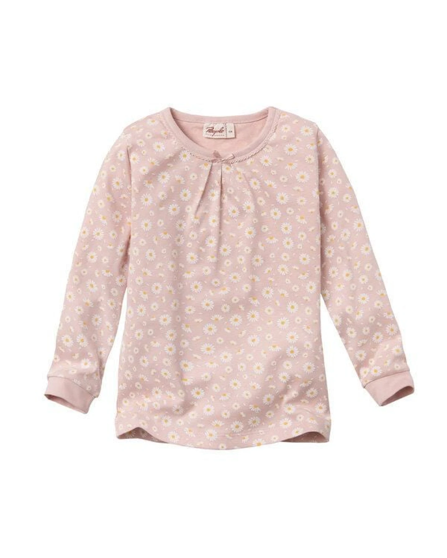 People Wear Organic Pyjama, rosa bedruckt, "floral", Bio-Baumwolle – Ansicht 2