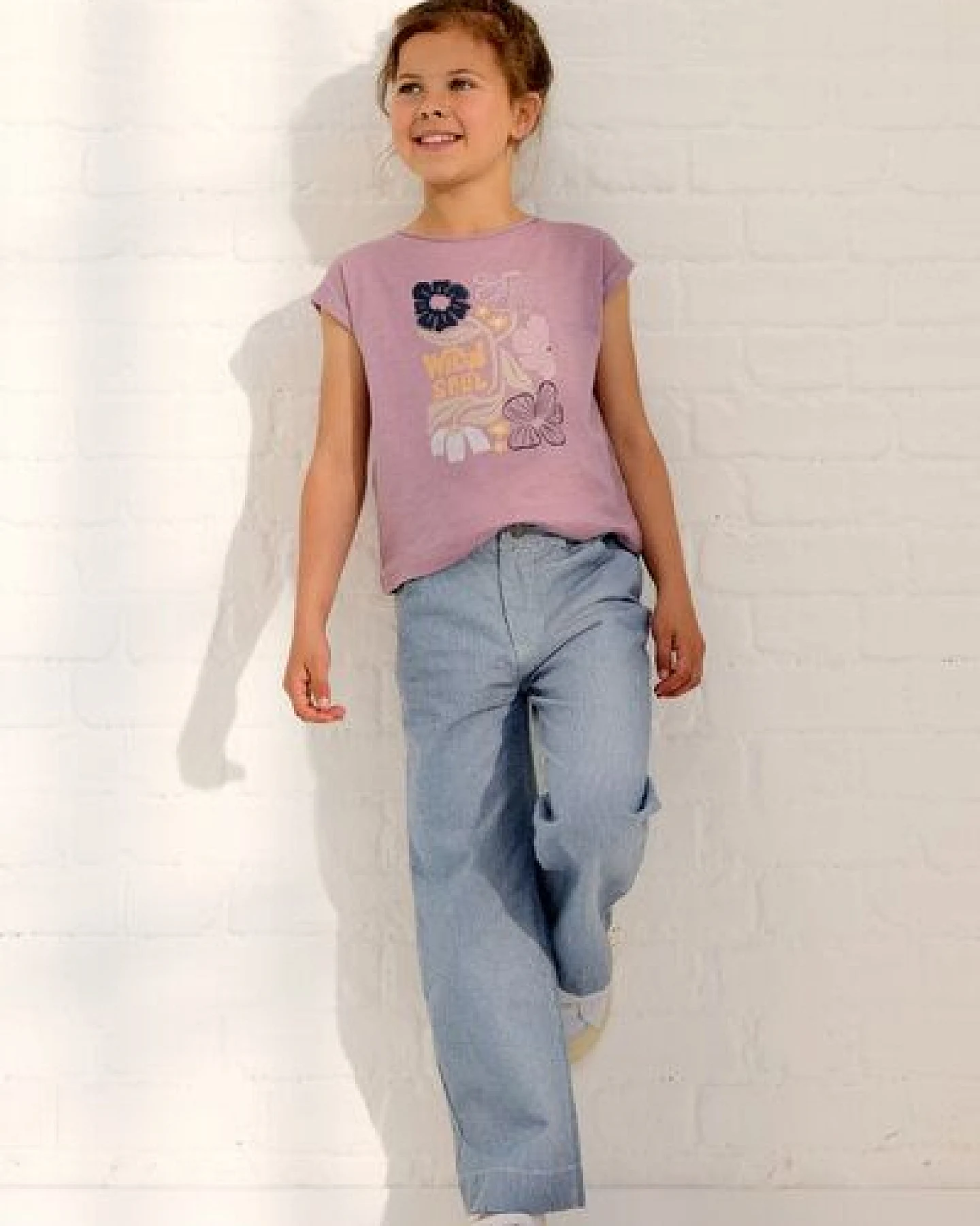 People Wear Organic Kurzarm Shirt, rosa uni, "Wild Soul", Bio-Baumwolle – Ansicht 2