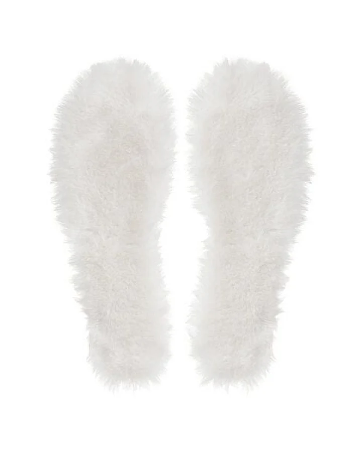 The New Orchard Classic Vegan Insole Faux Fur Black, White