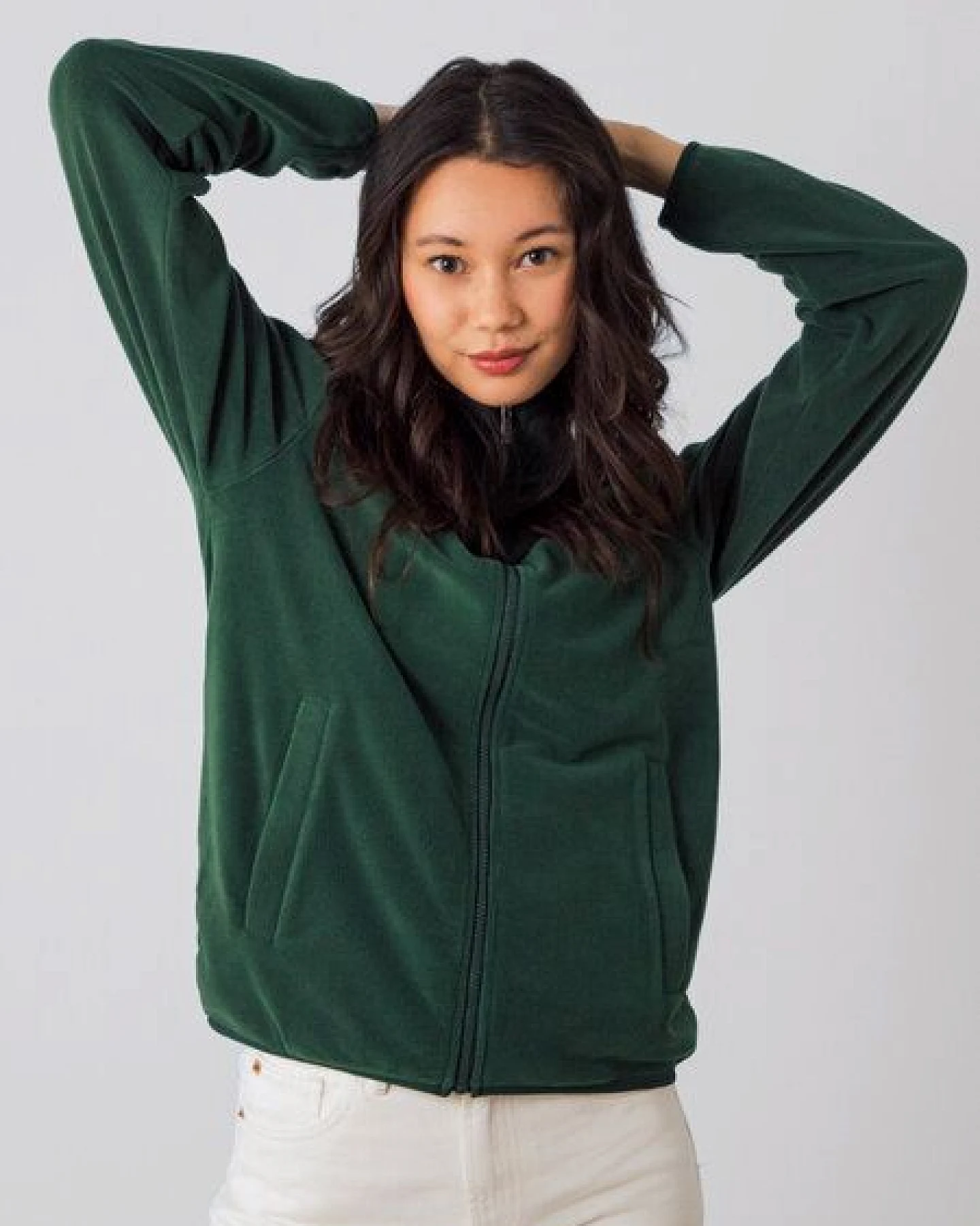 Honest Basics Kuschelige Fleecejacke aus recyceltem Polyester – Ansicht 3