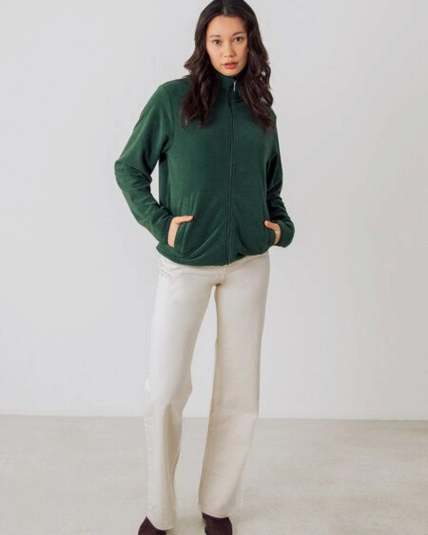 Honest Basics Kuschelige Fleecejacke aus recyceltem Polyester – Ansicht 4