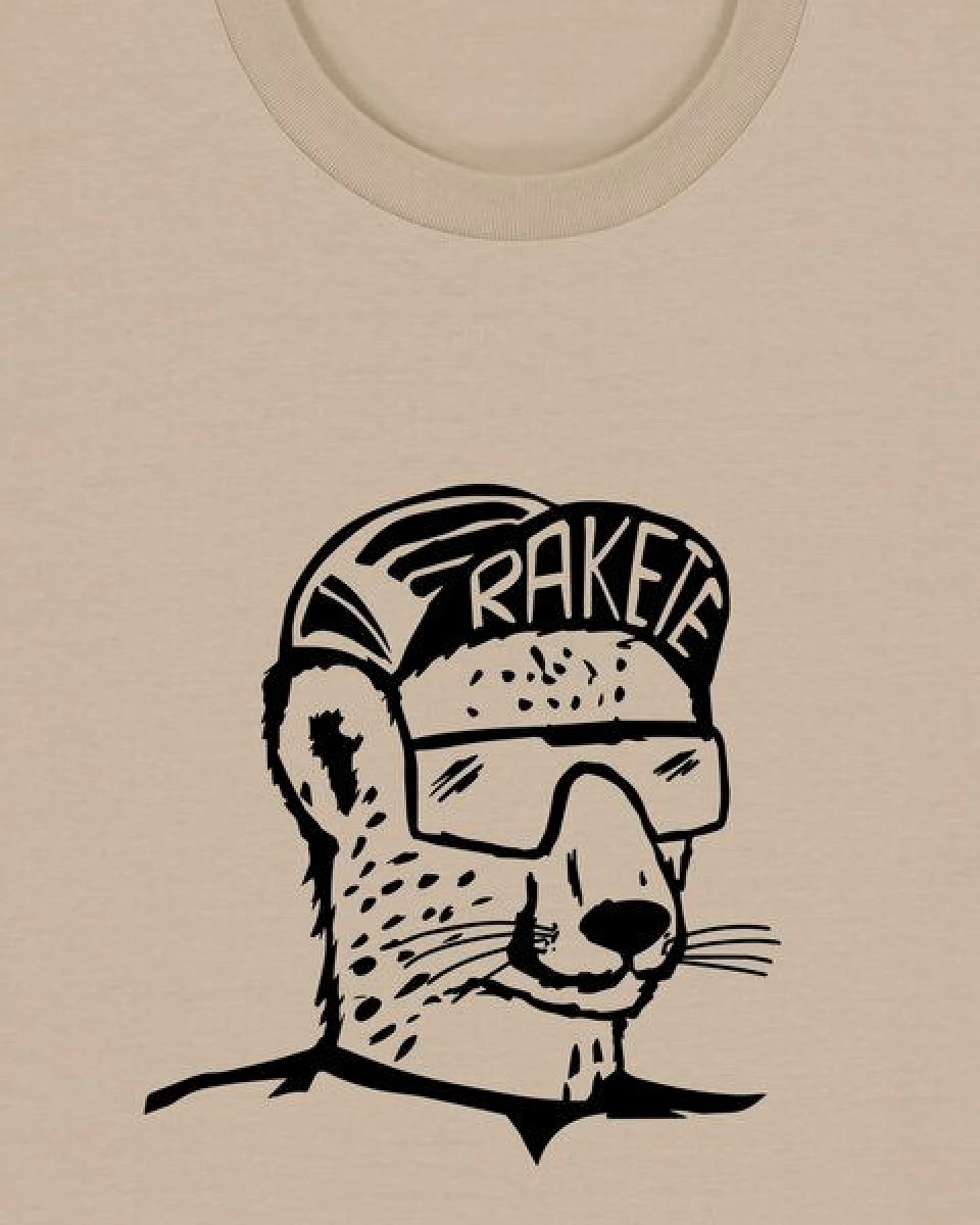 päfjes Gepard die Rakete Fahrrad Gravel - Unisex Männer Bio Unifarben T-Shirt – Ansicht 3