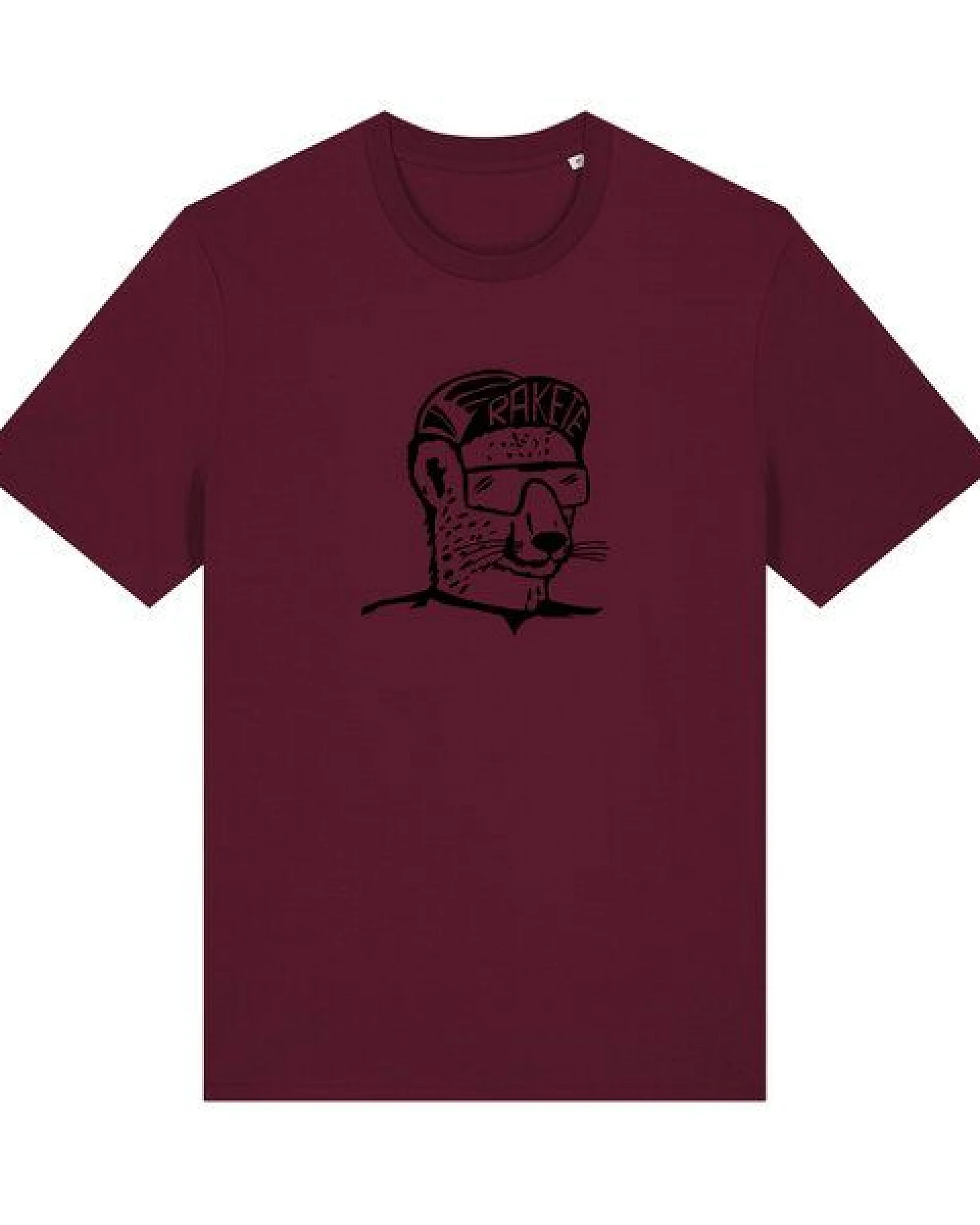 päfjes Gepard die Rakete Fahrrad Gravel - Unisex Männer Bio Unifarben T-Shirt – Ansicht 2