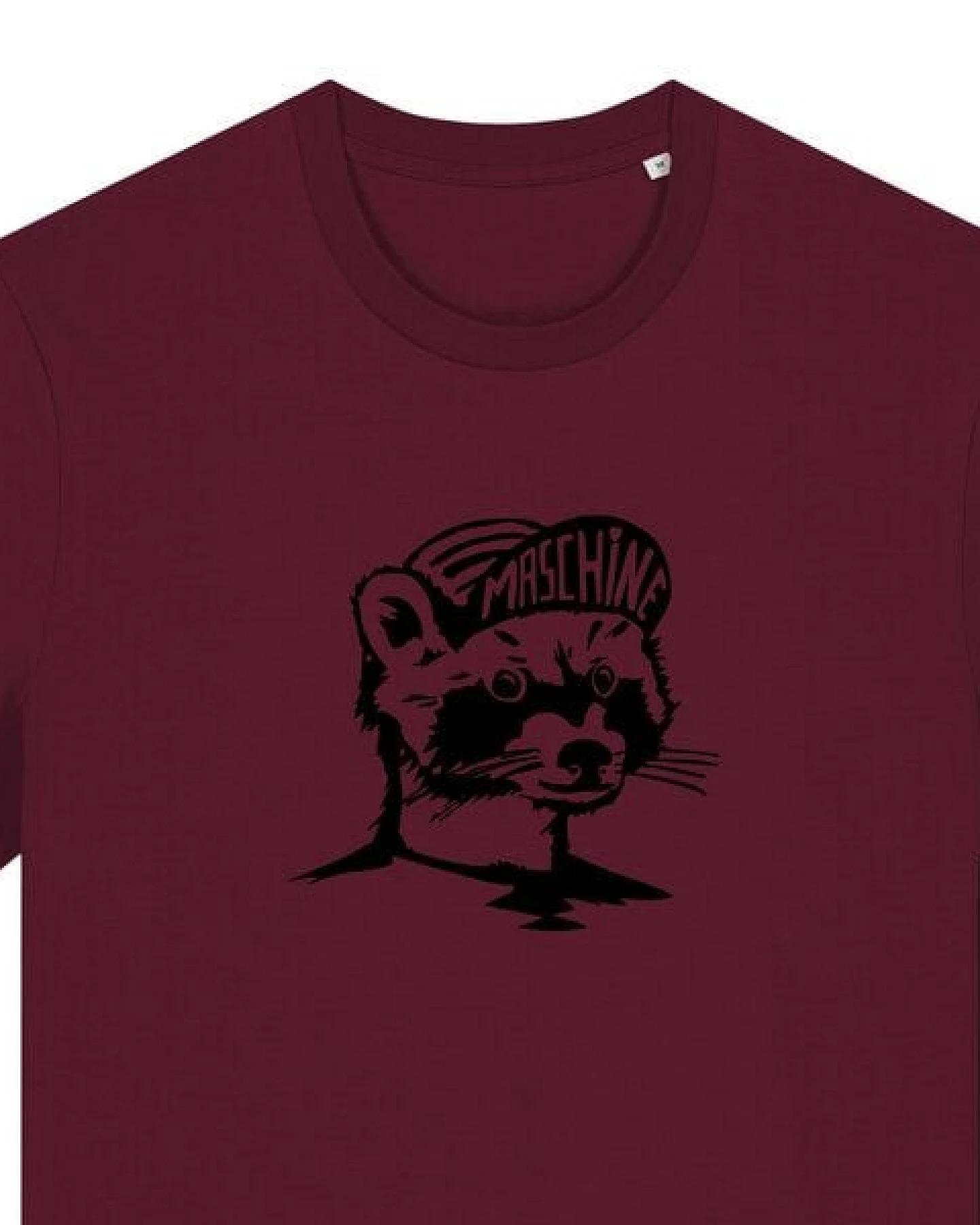 päfjes Waschbär die Maschine Fahrrad Gravel - Unisex Männer Bio Unifarben T-Shirt – Ansicht 3
