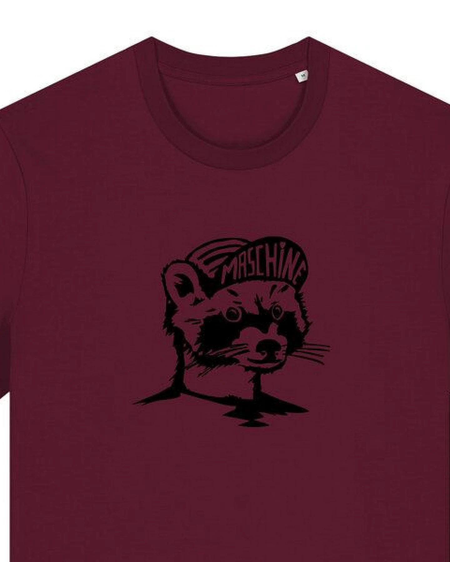 päfjes Waschbär die Maschine Fahrrad Gravel - Unisex Männer Bio Unifarben T-Shirt – Ansicht 2