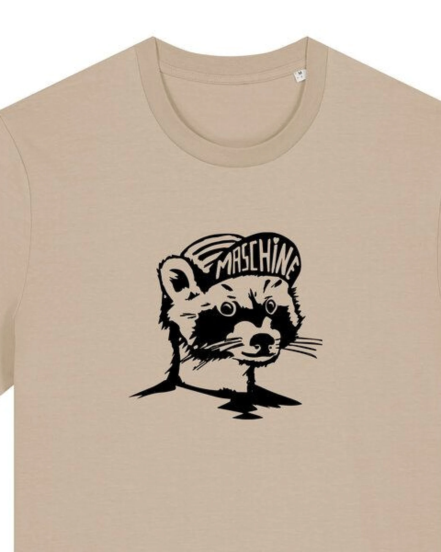 päfjes Waschbär die Maschine Fahrrad Gravel - Unisex Männer Bio Unifarben T-Shirt – Ansicht 2