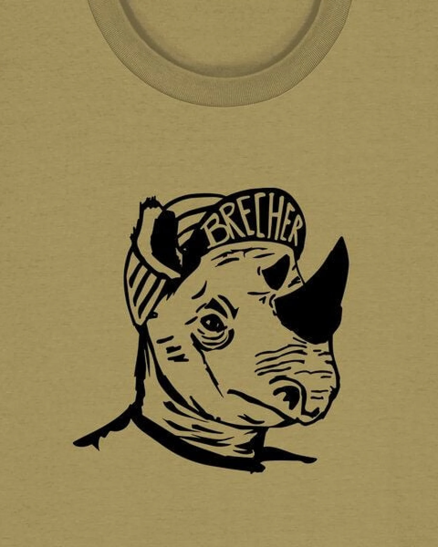 päfjes Nashorn der Brecher Fahrrad Gravel - Unisex Männer Bio Unifarben T-Shirt – Ansicht 3