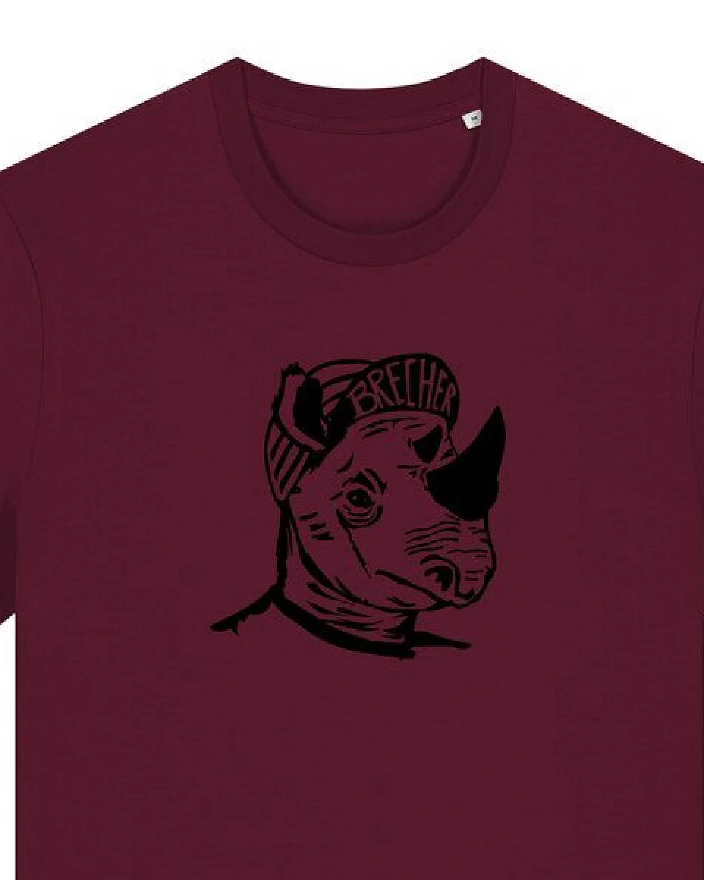 päfjes Nashorn der Brecher Fahrrad Gravel - Unisex Männer Bio Unifarben T-Shirt – Ansicht 2