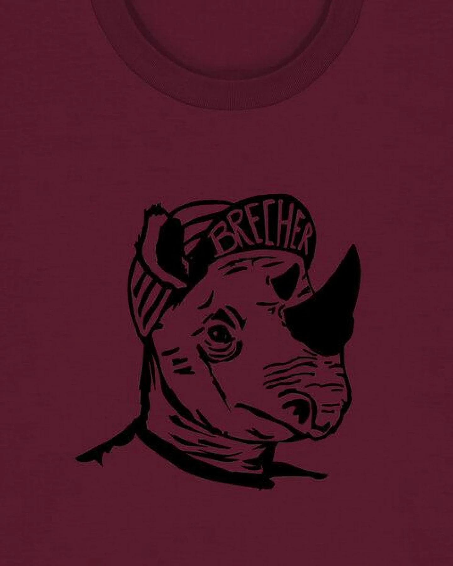 päfjes Nashorn der Brecher Fahrrad Gravel - Unisex Männer Bio Unifarben T-Shirt – Ansicht 3
