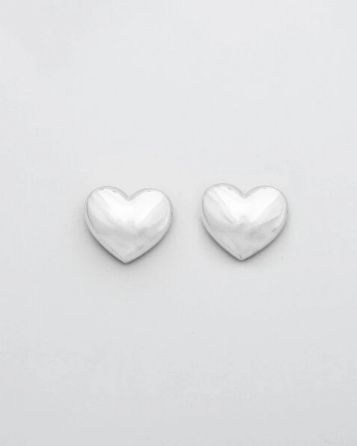 fejn jewelry Ohrstecker 'big heart' in Herzform