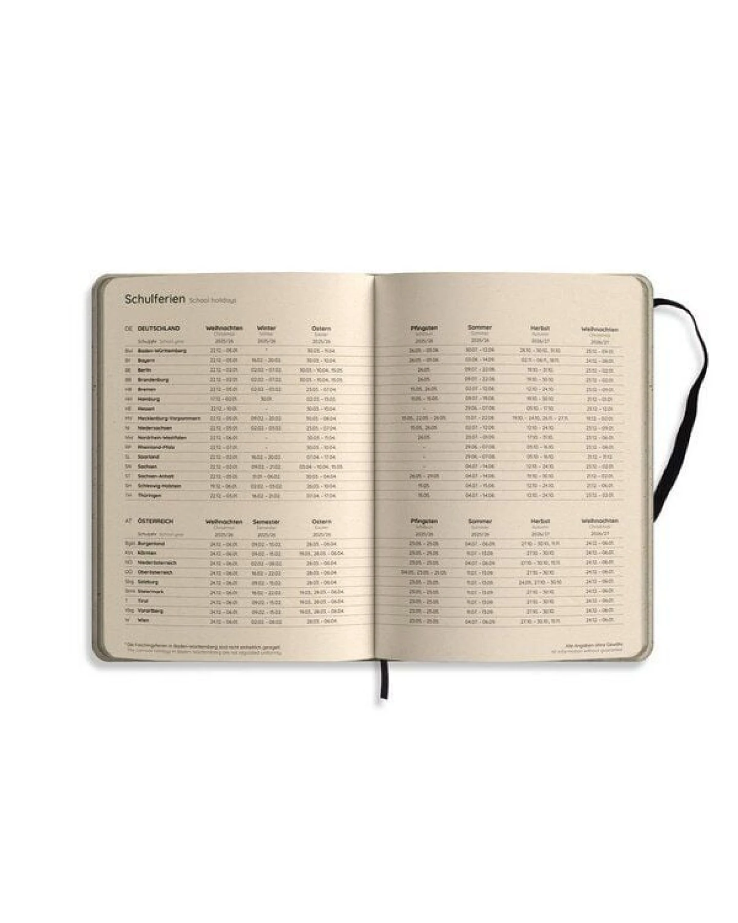 matabooks® Nachhaltiger A5 Kalender, Jahresplaner – Samaya 2026 Farbe: Sunset (DE/EN) – Ansicht 4