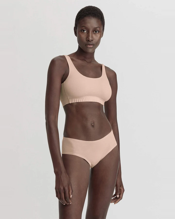 hessnatur Damen Panty Regular Cut COTTON FEEL aus Bio-Baumwolle - rosa - Größe 34
