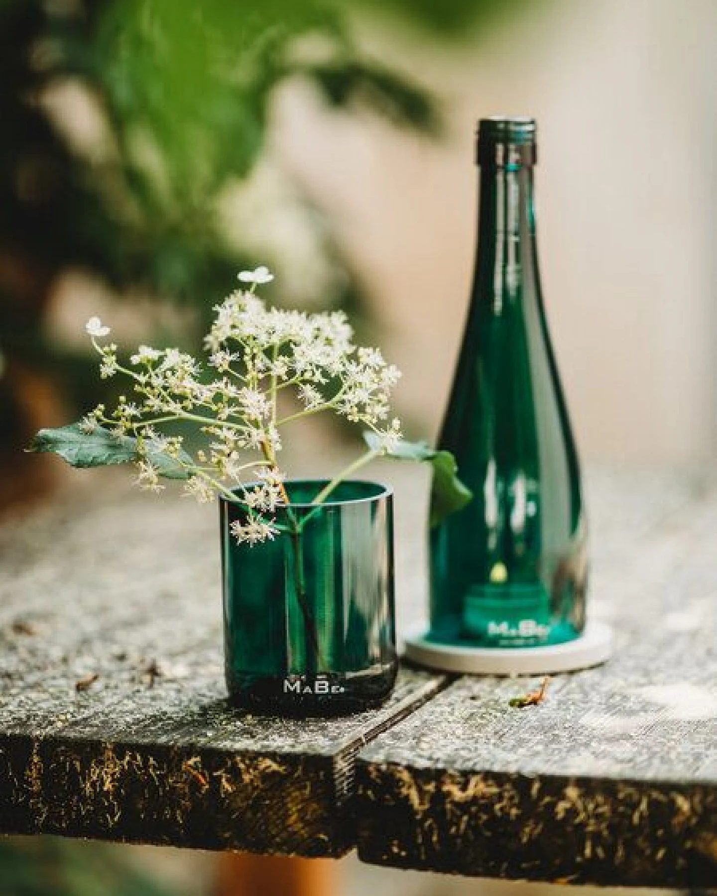 MaBe Wein Windlicht passend für jeden Tisch, Sideboard, Tresen - egal ob innen oder außen – Ansicht 3