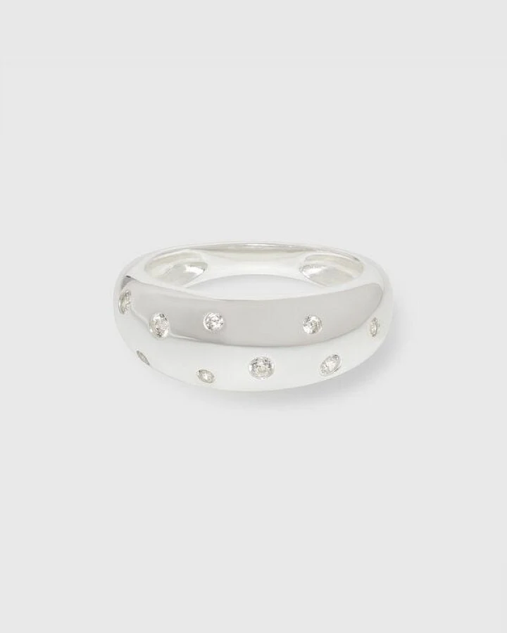 fejn jewelry Ring 'bold sparkle' mit funkelnden Zirkonia