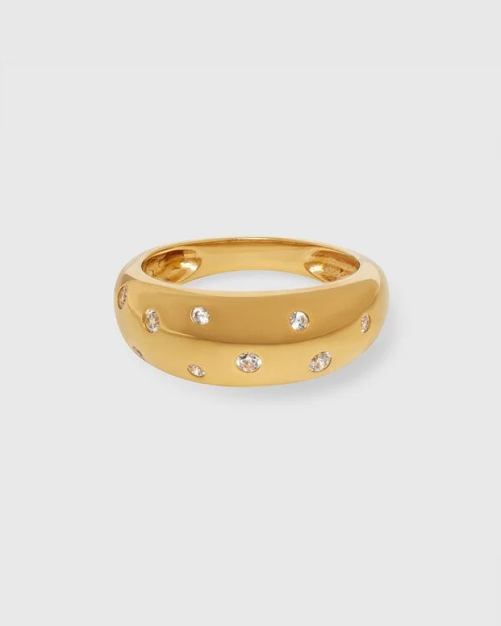 fejn jewelry Ring 'bold sparkle' mit funkelnden Zirkonia