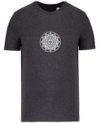 Dunkles Meliertes Grau