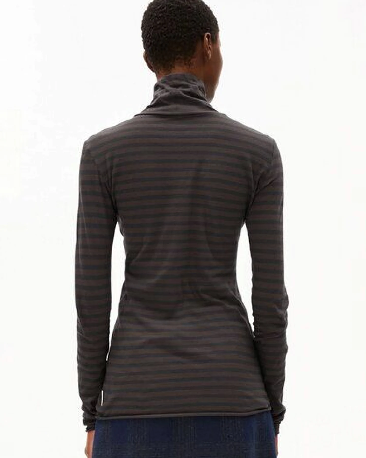 ARMEDANGELS Grazilianaa Stripes - walnut cream dark steel – Ansicht 2