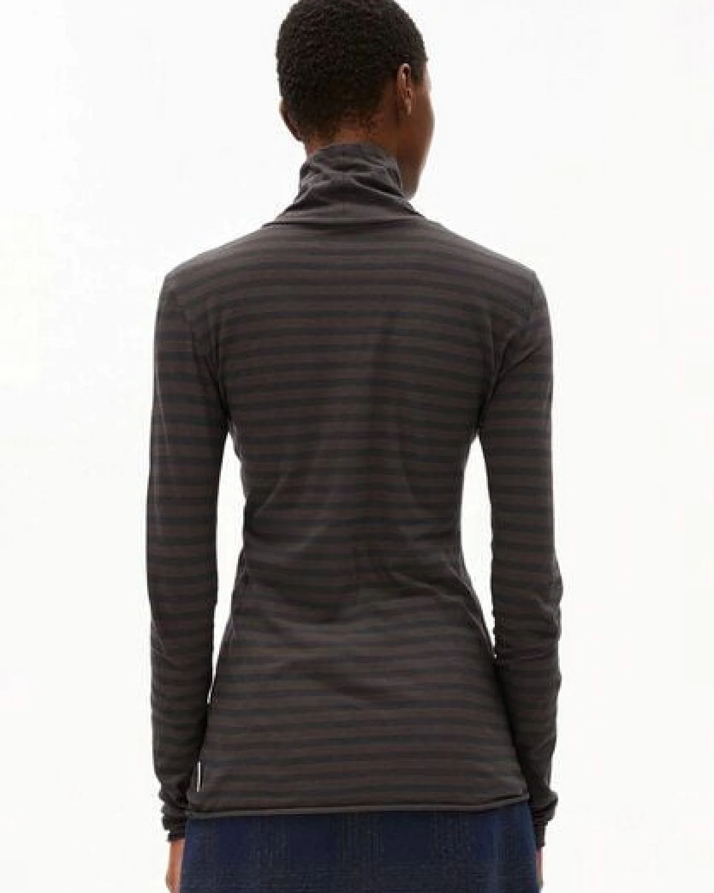 ARMEDANGELS Grazilianaa Stripes - walnut cream dark steel – Ansicht 2
