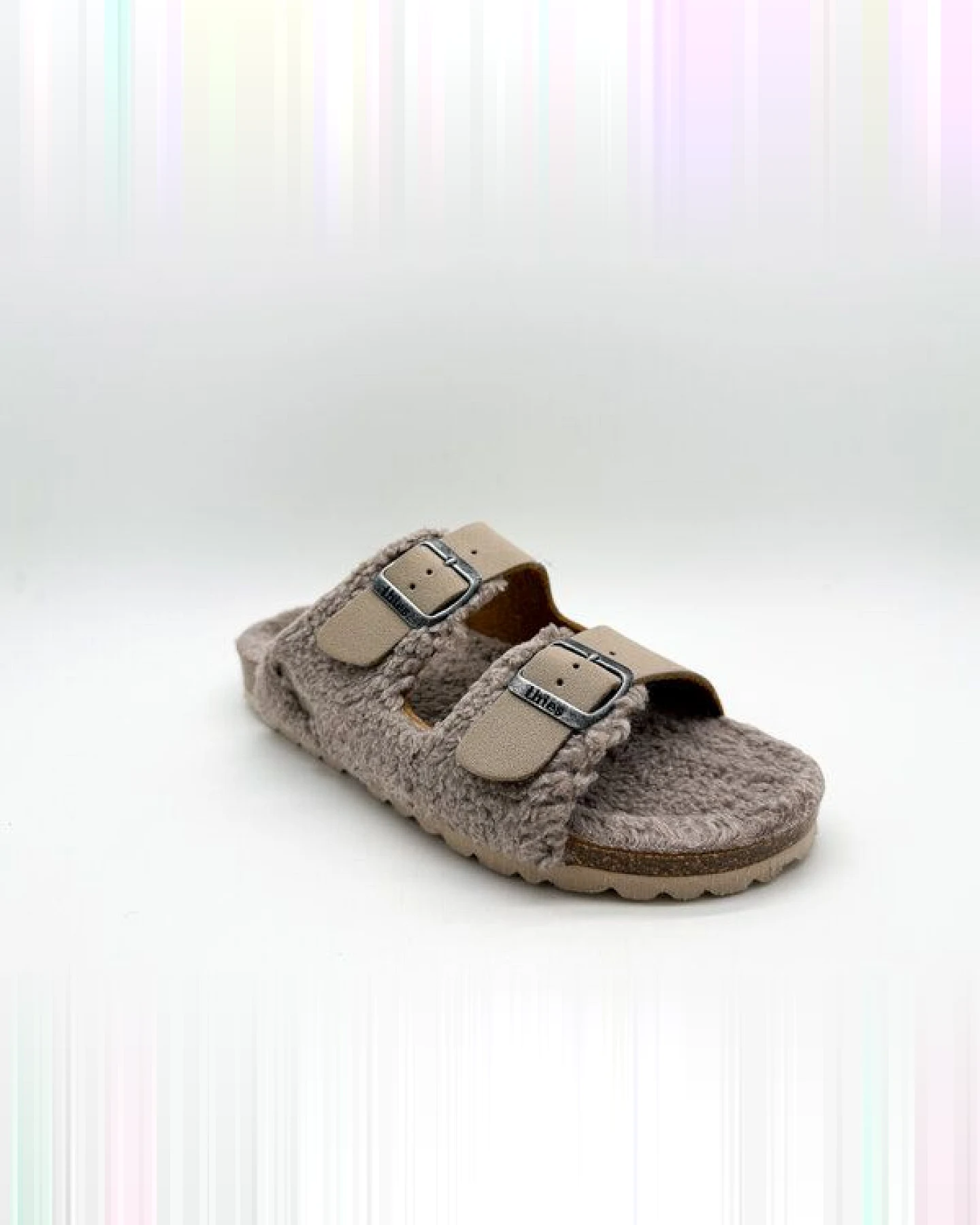 Vegane "thies ® Eco Teddy Mixed Sandale" aus rec. PET & Biobaumwolle – Ansicht 3