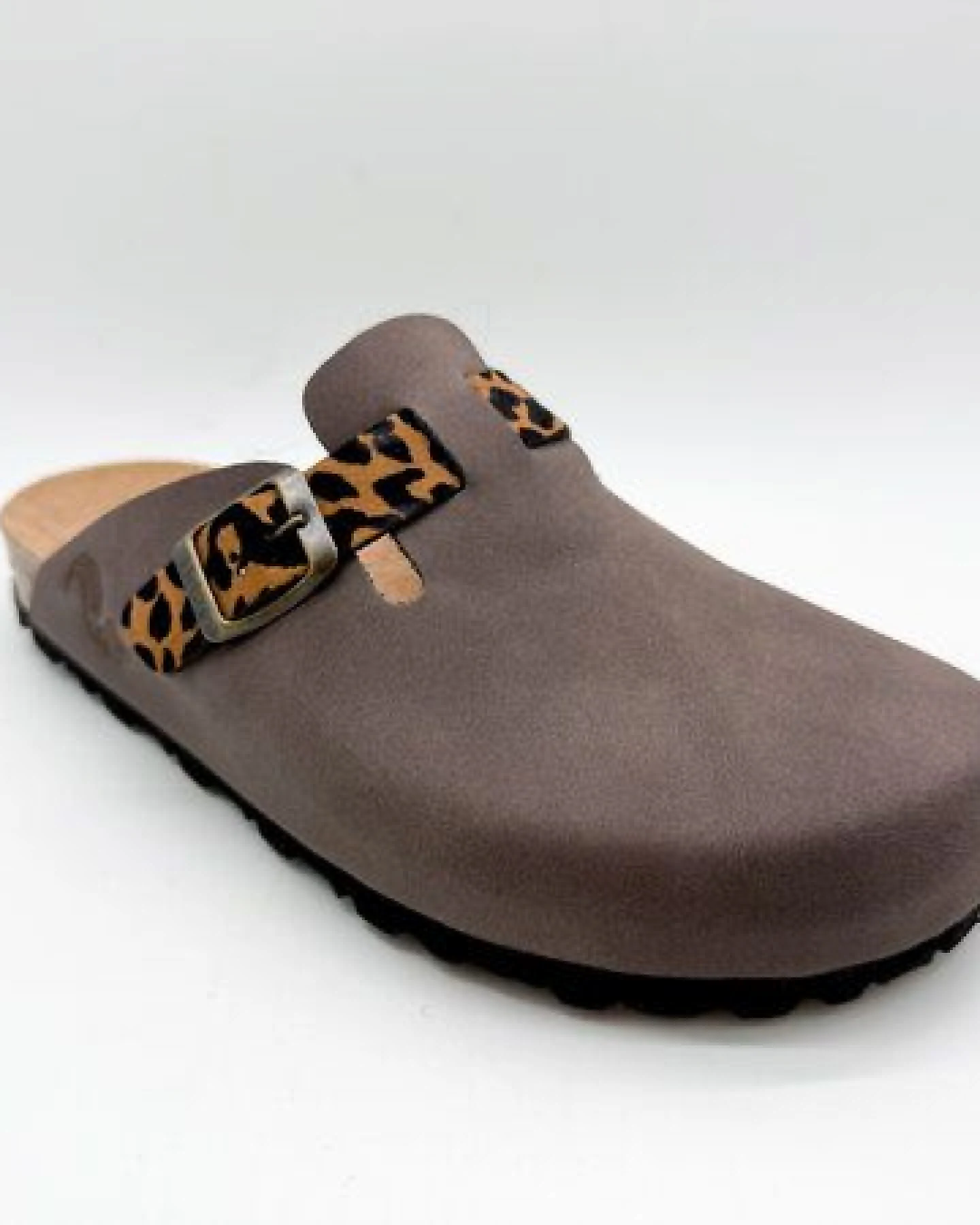 Vegane thies ® Eco Bio Belt Clogs aus rec. PET mit Kork-Tieffussbett – Ansicht 3
