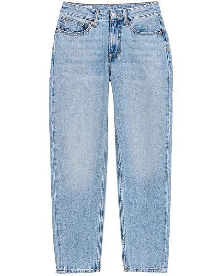 Kings Of Indigo Jeans Caroline Cropped Mid Rise Tapered Blue Reef Super Light Used
