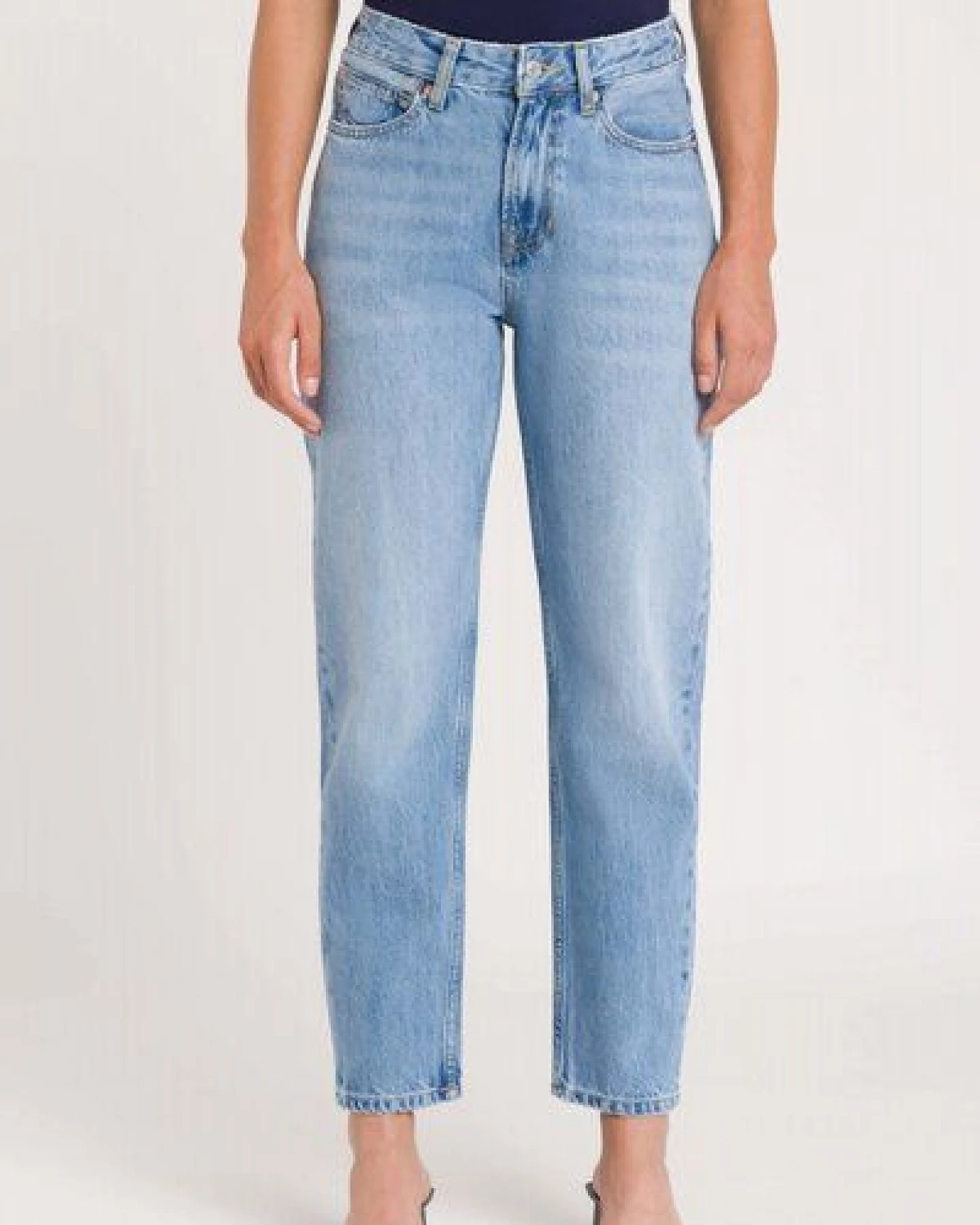 Kings Of Indigo Jeans Caroline Cropped Mid Rise Tapered Blue Reef Super Light Used – Ansicht 2