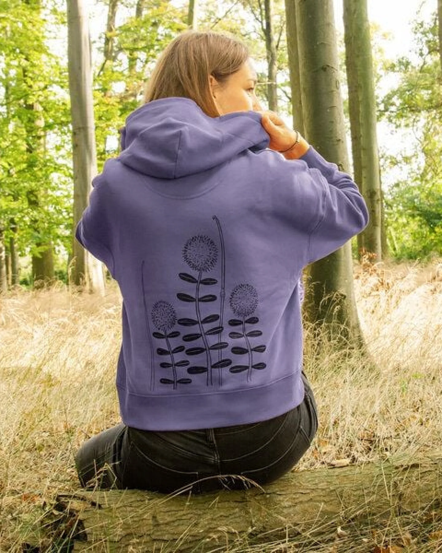 Cmig Damen Hoodie Waldblumen – Ansicht 4