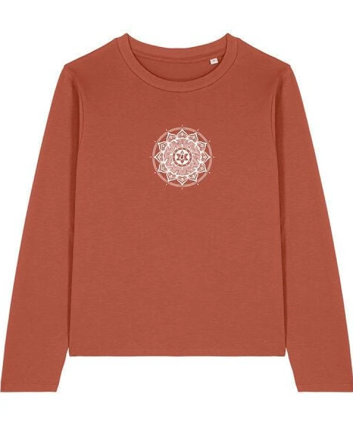 Brandless Basic Bio Damen Longsleeve Anahata Chakra 180 g/m² XS - XXL
