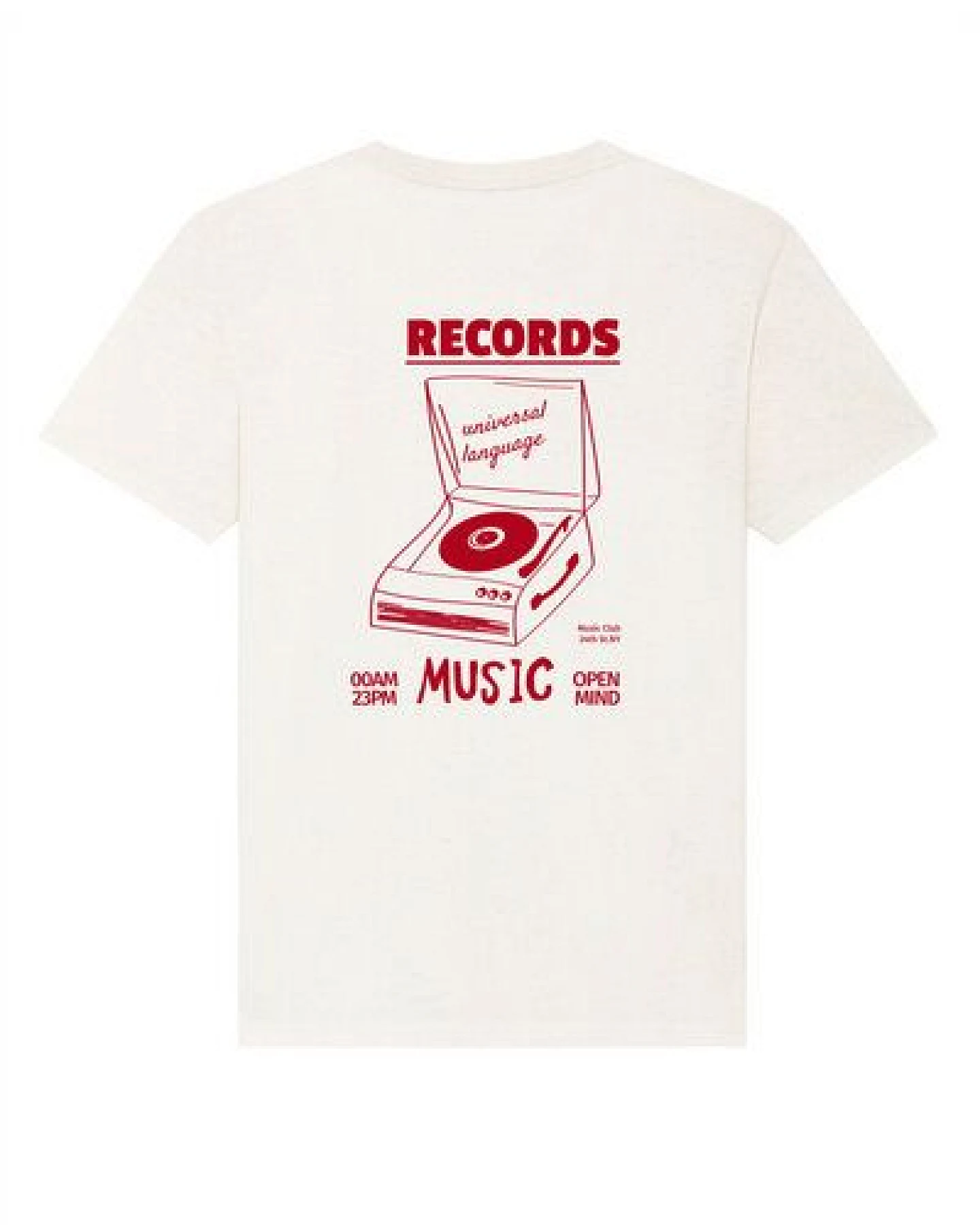 Kultgut Artdesign - Shirt aus recycelter Biobaumwolle / Records – Ansicht 2