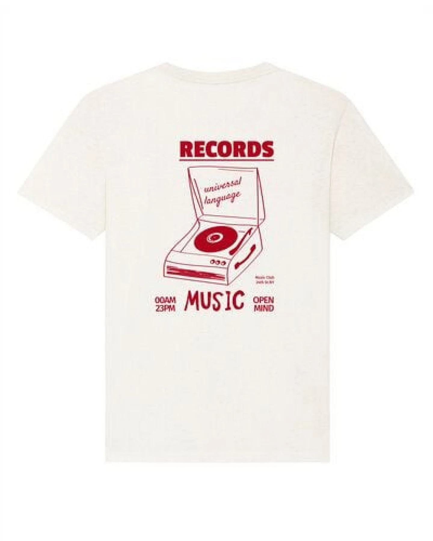 Kultgut Artdesign - Shirt aus recycelter Biobaumwolle / Records – Ansicht 2