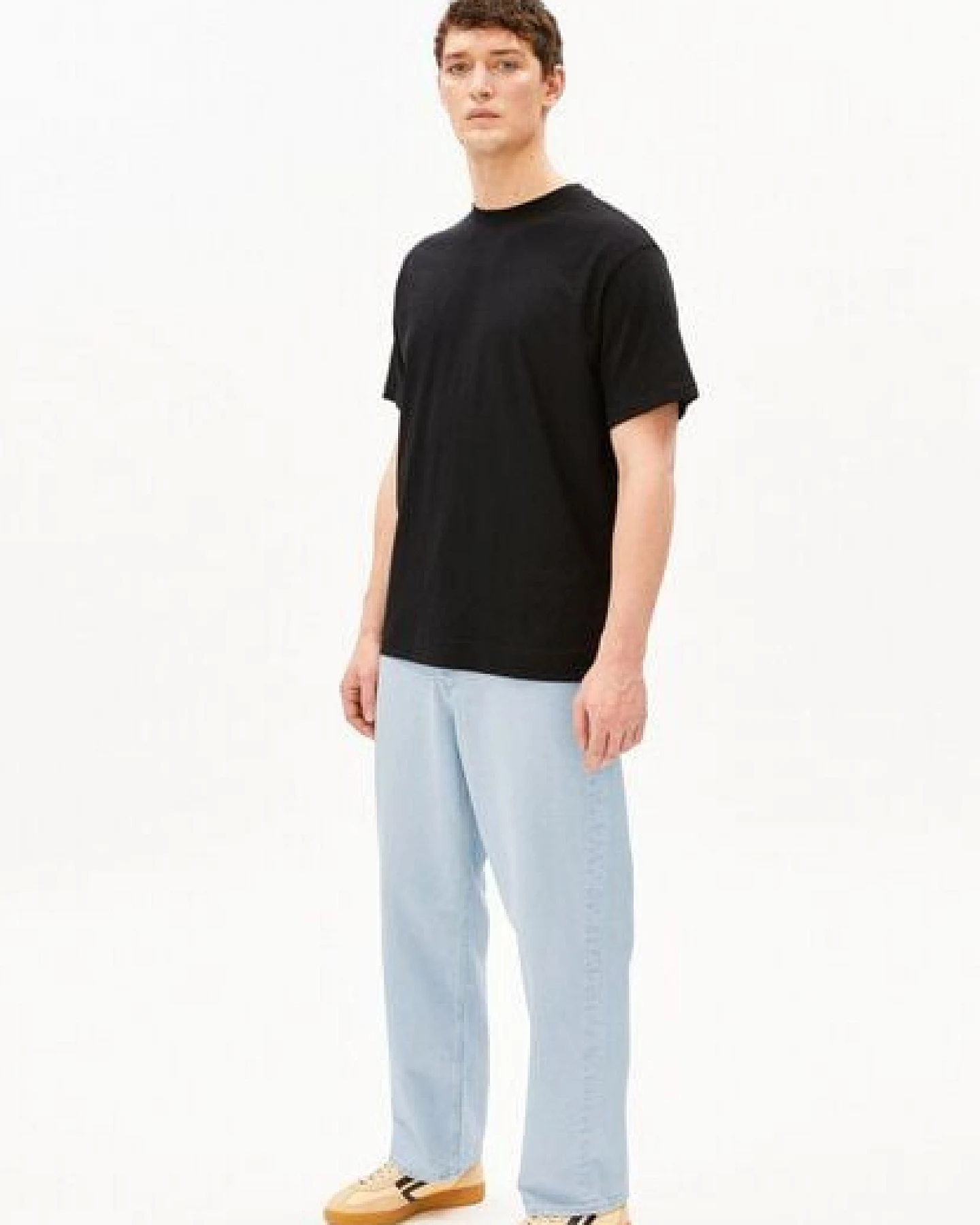 ARMEDANGELS MAARKOS LINEN Herren T-Shirt aus Baumwoll-Leinen-Mix – Ansicht 4