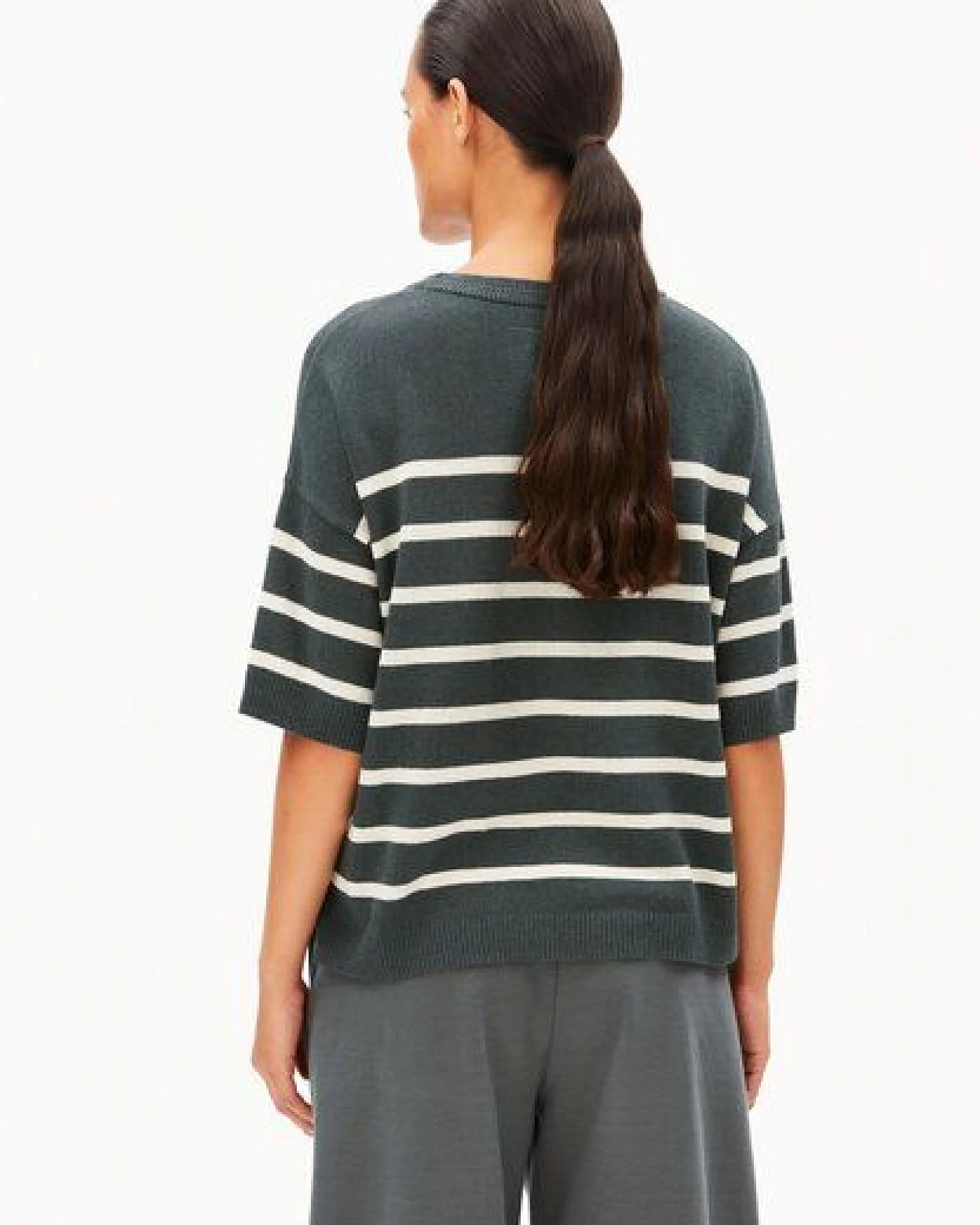 ARMEDANGELS STRIPE Damen Strickshirt aus Leinen-Mix – Ansicht 2