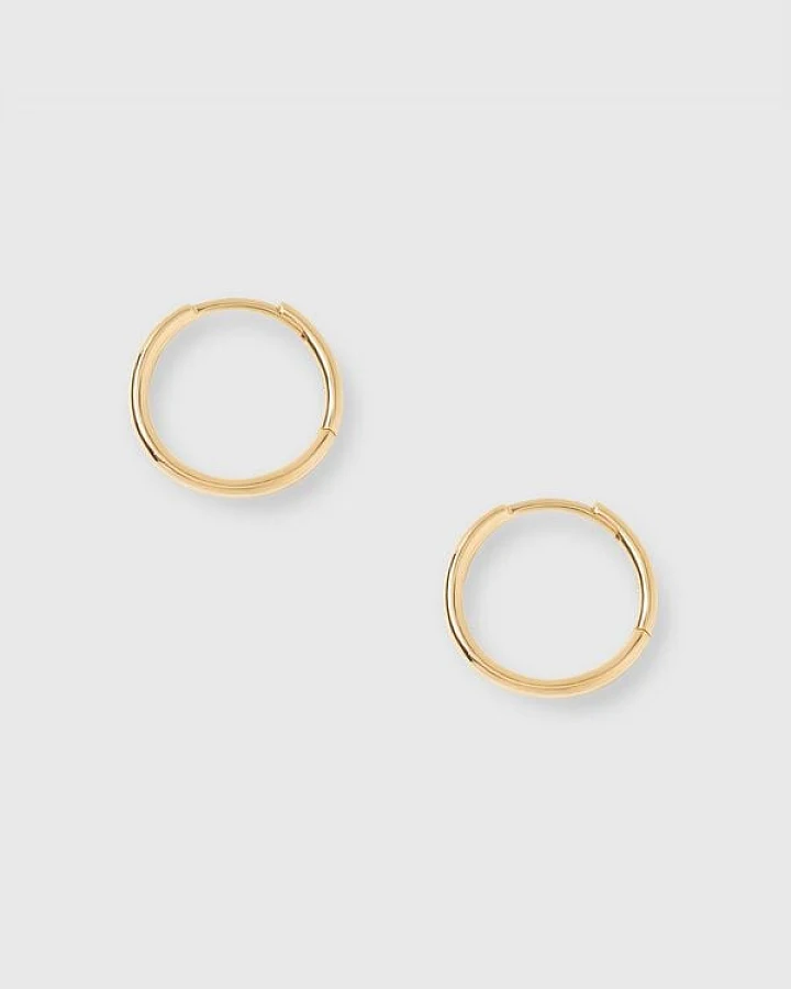 fejn jewelry Ohrringe 'simple huggie' schlichte Creole