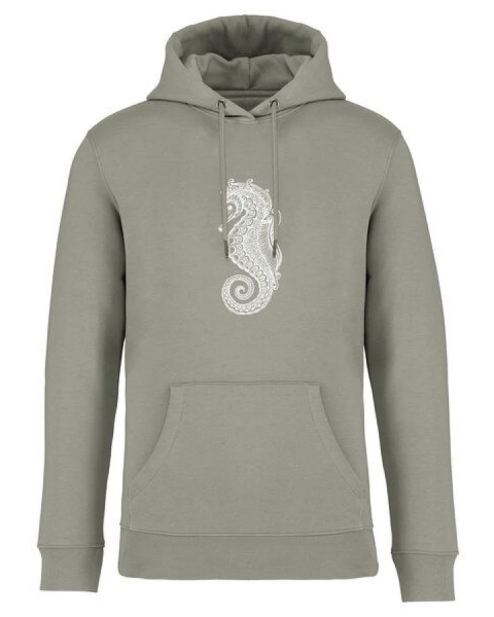 Brandless Basic Bio Unisex Hoody Nr. 4 Seepferd 350g/m²