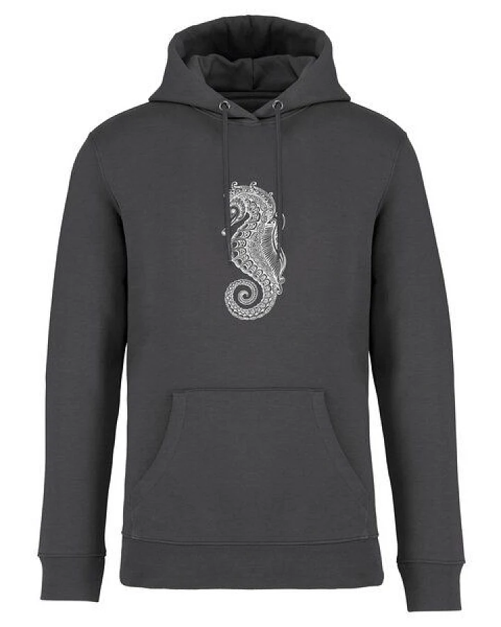 Brandless Basic Bio Unisex Hoody Nr. 4 Seepferd 350g/m²